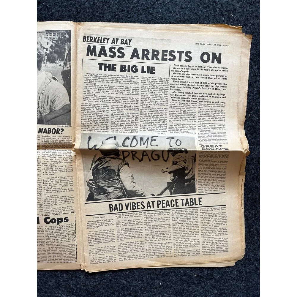 1970s Berkeley Bark CounterCulture, Black Panther Party, Underground Newspaper,